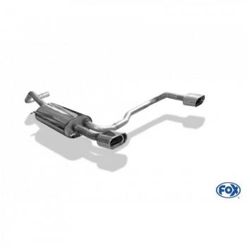 Silenciador Fox para Audi A4 Typ B5, salida derecha/izquierda - 135x80 Tipo 53 y tubo de reemplazo para Audi 80 Typ B4 Limousine y Avant