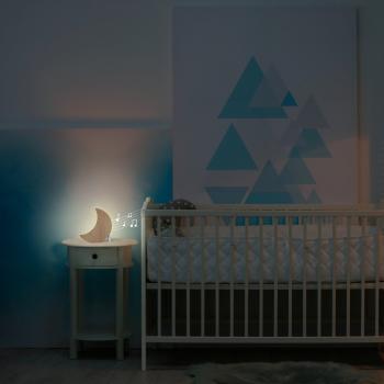 Lámpara de mesa infantil LED Lula con altavoz Bluetooth 5.1 blanco y amarillo