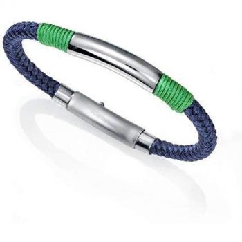 Viceroy Brazalete Cordon Azul Y Acero Cierre Acero Ajusta