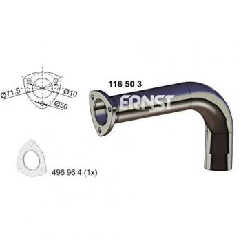 Tubo de Escape ERNST 116503 para VOLKSWAGEN TRANSPORTER 3 Bus y Kasten, Abgasrohr trasero