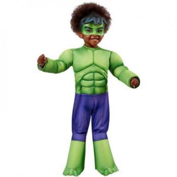Disfraz Infantil Hulk de Marvel para niños de 3-4 años - Talla S 702737-S