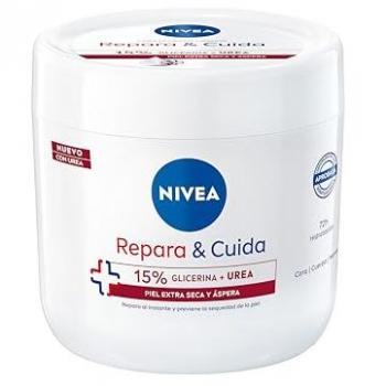 Nivea Repara & Cuida 15% Glicerina + Urea 400 ml Crema Corporal para Piel Extra Seca y Áspera