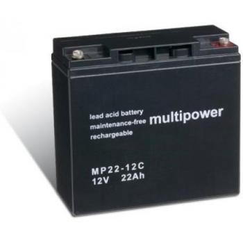Powery Recambio de Batería para SAI 12V 22Ah
