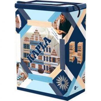 KAPLA Caja 200 Bloques de Madera para Construcción - Juego de Invierno, incluye 200 piezas de madera natural sin tratar, diseño rectangular, fomenta la creatividad y el desarrollo cognitivo, adecuado para niños a partir de