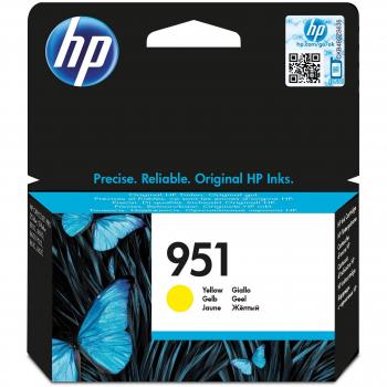HP 951 CN052AE, Amarillo, Cartucho de Tinta Original, 700 páginas, Para impresoras HP Officejet Pro serie 8600, 8100, 251dw, 276sw