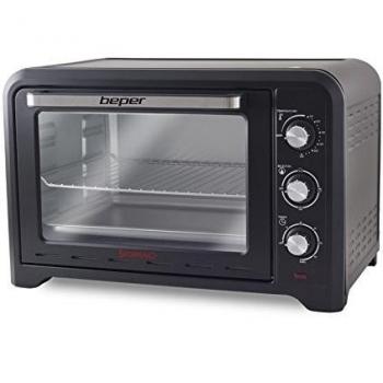 Beper 90.376N - Horno tostador, 45 l, color negro
