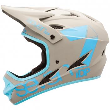 Seven M1 - Casco mixto, color Gris/Bleu Mat, tamaño XL