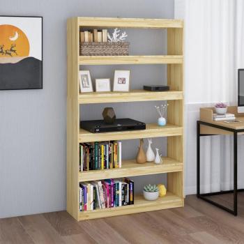 Librería/partición estantería divisor de espacios 100x30x167,5 cm madera maciza de pino