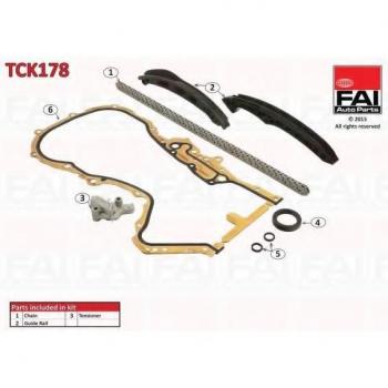 Kit de cadena de distribución FAI AutoParts TCK178 - incluye todos los componentes necesarios para la instalación, fabricado con materiales de alta calidad, diseñado para un rendimiento óptimo y duradero en motores específicos