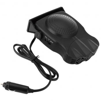 TKSTAR portátil coche calentador 30 segundos rápido calefacción rápida defrosts antivaho 12 V 150 W AUTO calentador de cerámica ventilador de refrigeración 3-outle