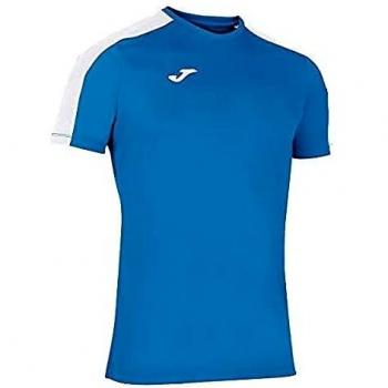 Joma Academy III Short Sleeve Football T-Shirt for Men/Boys - Royal Blue/White - XL
