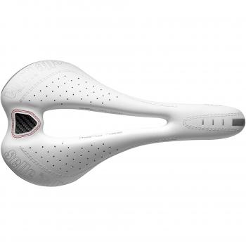 Selle Italia MAX SLR Gel Flow Ti316 Sillín, Unisex, Blanco, L3