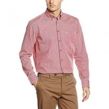 Seidensticker BD Tape, Camisa para Hombre, Rojo