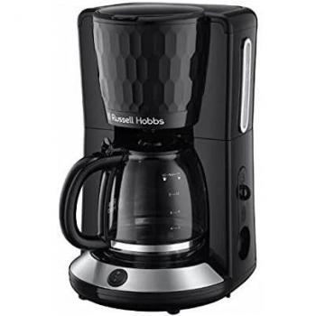 Russell Hobbs 27011-56 Honeycomb Collection Cafetera de Filtro, Textura de Plástico, Jarra de Vidrio 1.25 L, Indicadores Luminosos Azules, Tecnología de R