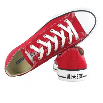 Converse Chuck Taylor All Star Low Red Canvas Sneakers