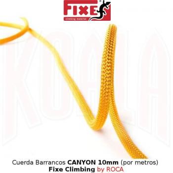 Cuerda Barrancos CANYON 10mm (por metros) Fixe Climbing by ROCA - Cuerda de barrancos, diámetro de 10 mm, disponible por metros, fabricada por Fixe