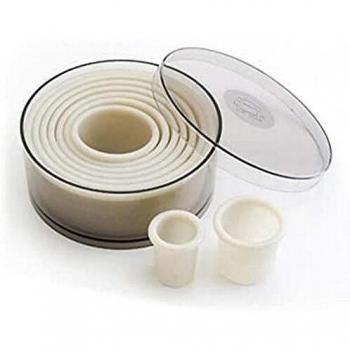 Lacor - 68092 - Caja Con 9 Cortapastas Redondos Rizado