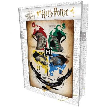 Puzzle con Lata lenticular 4 Casas de Harry Potter