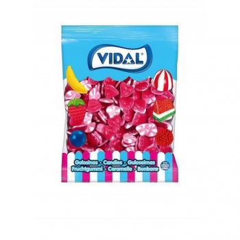 Corazones Twist de Fresa 1kg - Deliciosos caramelos de goma con sabor a fresa de Vidal Golosinas