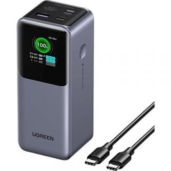 Power Bank Ugreen Nexode 20000 mAh 130W Carga Rápida Gris