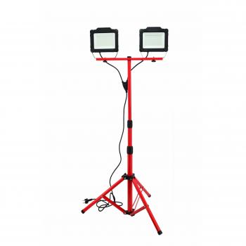 Reflector LED SMD 2x50W con trípode AWTOOLS
