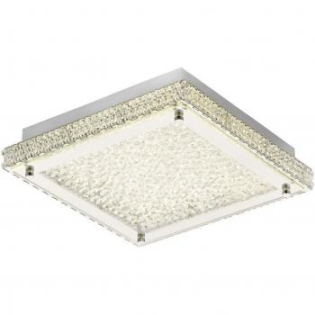 Lámpara de techo Amelia 18W 1800lm LED 4000K Acero inoxidable / cristal