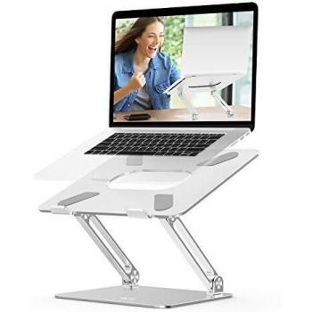 Laptop Stand, EPN Laptop Riser with Heat-Vent to Elevate Laptop, Adjustable Desktop Holder Compatible for MacBook Pro/Air, Surface Laptop, Dell XPS, HP, Samsun and Other 11-17 Inch Notebook