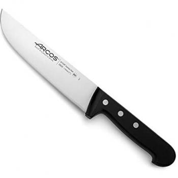 Arcos Serie Universal, Cuchillo Carnicero, Hoja de Acero Inoxidable Nitrum 175 mm, Mango de Polioximetileno, POM Color Negro