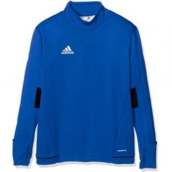adidas Boys Tiro17 Trg Topy T-Shirt - Blue/Azul/Maruni/Blanco, Size 128