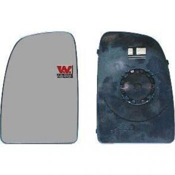 Cristal de Espejo Retrovisor Exterior Calentable Van Wezel 1651838 para Fiat, Peugeot y Citroën