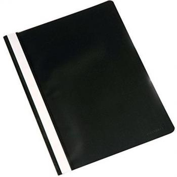 Q-Connect Carpeta Dossier Fastener Plástico, Din A4, Negro