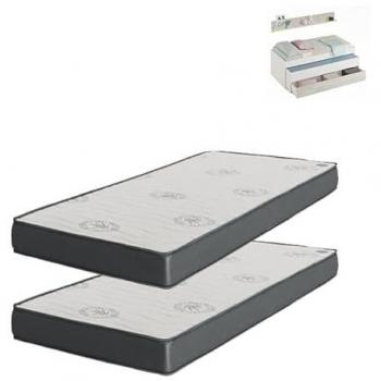 Colchón Pack 2 Viscoelástico 90x190x20 y 90x180x15 cm