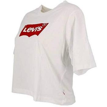 Camiseta crop con logo rojo Levi's