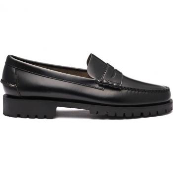 Sebago Women's Dan Lug Loafers in Black, Size 7.5 US