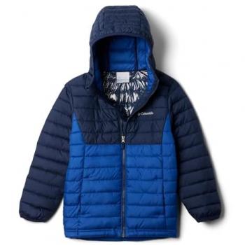 Chaqueta con capucha Columbia Powder Lite II azul para niño - Talla XXS (4-5 años)