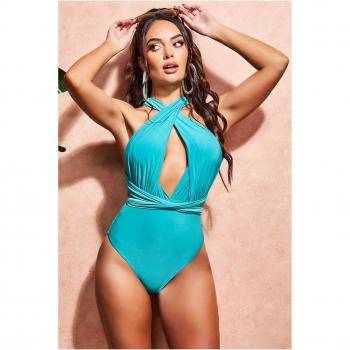 Goddiva Multiway Swimsuit - Turquoise