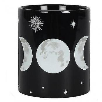 Taza Triple Luna Negro/blanco One Size