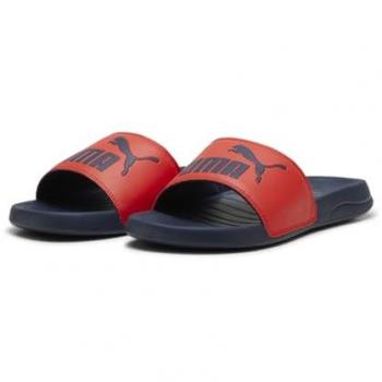 Chanclas Puma Popcat 20 Active rojo y azul marino, modelo 372279-41 para hombre, Slide Sandal Unisex Adulto, disponible en colores rojo y azul marino
