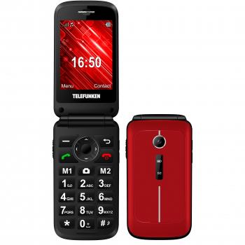 Telefunken S430 Senior Phone Móvil Libre Rojo