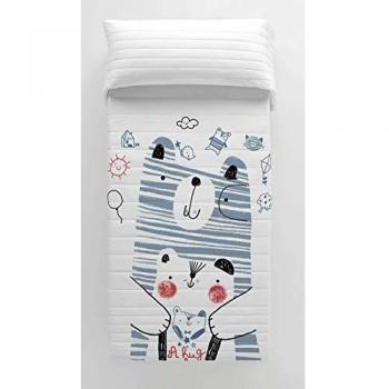 COOL KIDS Colcha Bouti Reversible Daddy Bear Cama 90 cm