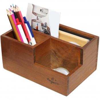 Organizador Multifuncional para Escritorio de Oficina y Hogar con Soporte para Bolígrafo, Lápiz, Pincel y Control Remoto de TV y Aire Acondicionado