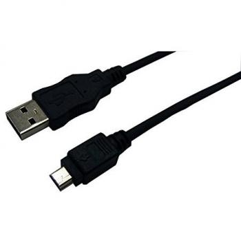 Cable USB 2.0 A a Mini B de 3 metros, Negro