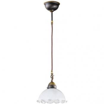 Lámpara colgante elegante NONNA de latón antiguo estilo cottage 1 bombilla E27 75 W