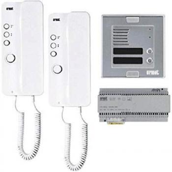 Kit Citófono Bifamiliar Digital Urmet 2Voice con Pantallas Miro y Sinthesi S2