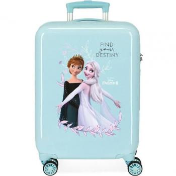 Disney Maleta de Cabina Frozen Memories Turquesa Rígida 38x55x20cm 34L
