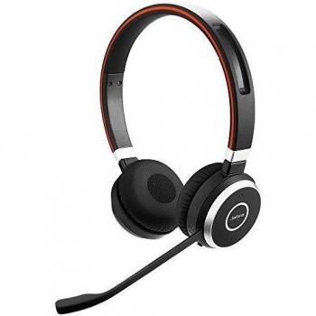 Jabra Evolve 65 UC Stereo Bluetooth Headset with USB Adapter, Wired/Bluetooth, Black