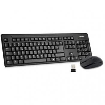 Kit Inalámbrico de Teclado y Ratón Hamlet XKKITAMICEW - 2.4 GHz, Italiano, Negro