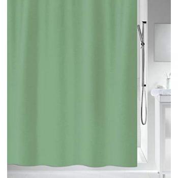 Cortina de ducha Spirella Primo 180x180 cm verde, 100% poliéster