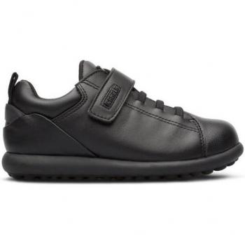 Zapatillas Camper K800316-003 de piel negras para niño con puntera reforzada