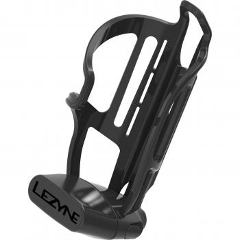 Lezyne Portabidón Tubeless Flow Negro - Soporte para bidón, diseñado para almacenamiento de herramientas y accesorios tubeless, incluye compartimentos para cartuchos CO2 (sin cartuchos incluidos), fabricado en material ligero y duradero